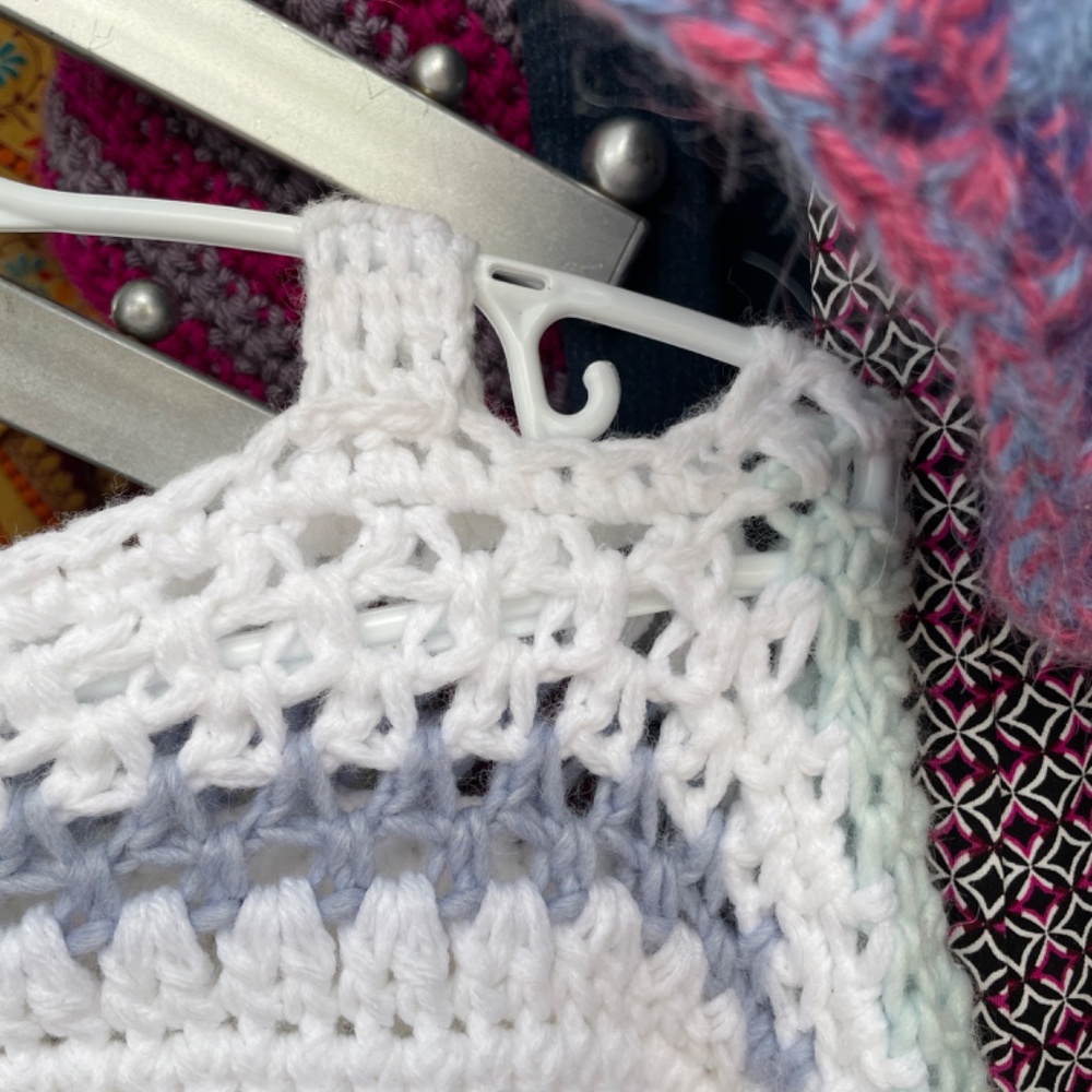 Hand crocheted sweater - Picture 2 of 3